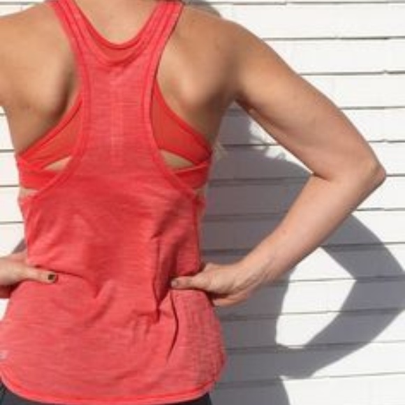 lululemon athletica Tops - Lululemon Glide and Stride Tank Heathered Alarming